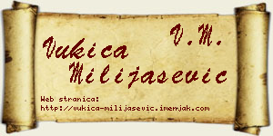 Vukica Milijašević vizit kartica